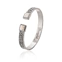 Wrangler Turquoise Cuff Bracelet, Carved Floral Western Jewelry for Women