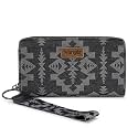 Wrangler Wallet Wristlet Aztec Clutch Long Purse Boho Credit Card Holder Wallet