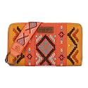 Wrangler Women's RFID Blocking Wristlet Wallet, Western Style Wrist Strap, Zipper Pocket, Card Holder, Coin Purse. WG2214-W006OR