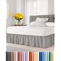 Wrap Around Dust Ruffle Bed Skirt - College Dorm Room - Twin/Twin XL
