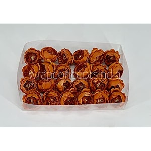 wrap concepts peonies head 24pcs  elevate your wedding party anniversary or festive dcor with these charming floral heads  rust