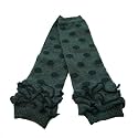 Wrapables Polka Dots & Ruffles Baby Leg Warmers - Grey