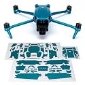 WRAPGRADE Skin Stickers Compatible with DJI Air 3 | Full Wrap (Caribbean Blue)