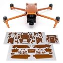 WRAPGRADE Skin Stickers Compatible with DJI Air 3 | Full Wrap (Butterfly Copper)