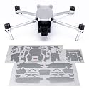 WRAPGRADE Skin Stickers Compatible with DJI Air 3 | Full Wrap (Airforce Silver)