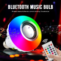 Wrapo Led Bulb with Bluetooth Speaker with Super bass Music Light Bulb + RGB Light Ball Bulb Colorful Lamp with Remote Control for Home,Bedroom Smart Bulb