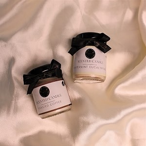 Mini Scented Candles Roasted Coffee And Peppermint