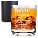 Wrappiness Godfather Gifts for Men 11Oz Whiskey Glass, Godfather Proposal Gifts for Uncle, Brother, Baptism Birthday Fathers Day Cup from Godchild Goddaughter Godson Old Fashioned Bourbon Glass
