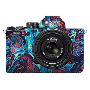 premium dslr camera scratchproof protective skin for sony a7 iv - no residue removal bubble free scratch resistant stretchable hd quality printed - hdcs006 1 unit