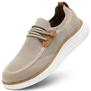 Wrezatro Mens Arch Support Casual Slip-on Shoes