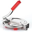 Stainless Steel Puri Maker New Press Machine for Home and Kitchen for Making Papad khakhra poori and Many More Manual Hand Press with Handle (Pack of 1)