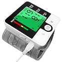 Wrist Blood Pressure Monitor, Automatic Digital Home BP Monitor Cuff - Accurate, Intelligent Voice, LCD Tri-Color Backlight, USB Charging, Adjustable Cuff, Irregular Heartbeat & Hypertension Detector