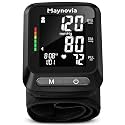 Wrist Blood Pressure Monitor, Backlit LCD, 5.3-8.5 in Cuff, Black