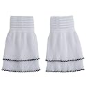 Chiffon Wrist Cuffs for Women, Ruffled Pleated Fake Sleeves Elastic Detachable Hand Cuffs for Sweater Blouse Coat