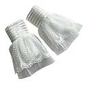 Women’s Detachable Wrist Cuffs Lace Fake Sleeves, False Hand Sleeves Decorative Cuffs for Sweater Blouse Coat Jacket