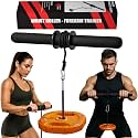 Wrist Roller & Forearm Strengthener, Forearm Exerciser Trainer for Men, Wrist and Grip Strengthener, Up to 130 LBS Load, Non-Slip Grip, 25mm/50mm Load Compatible Fore Arm Strength Trainer