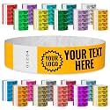 WristCo Goldenrod Custom Imprint Wristbands - 1,000 Tyvek - Select Qty