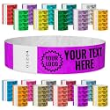 WristCo Pantone Purple Custom Imprint Wristbands - 2,000 Tyvek - Select Qty
