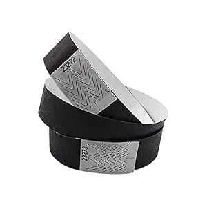 tyvek paper wristband variation pack of 200 and 500 on amazon refer image and colors black pack of 200