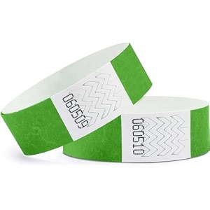 tyvek paper wristband variation pack of 200 and 500 on amazon refer image and colors green pack of 200