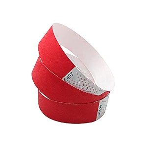 tyvek paper wristband variation pack of 200 and 500 on amazon refer image and colors red pack of 200