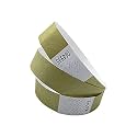 Tyvek Paper Wristband Variation Pack of 200 and 500 on Amazon Refer Image and Colors (Gold, Pack of 500)