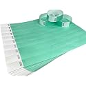 Tyvek Paper Wristband Variation Pack of 200 and 500 on Amazon Refer Image and Colors (Aqua, Pack of 200)