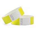 Tyvek Paper Wristband Variation Pack of 200 and 500 on Amazon Refer Image and Colors (Yellow, Pack of 500)