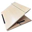 LUVYANSH Writing Table top Big Size 18 * 24 inch 10 mm Thick Adjustable Wooden Drawing Board, Light Beech Color (Make in India)