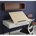 LUVYANSH Writing Table top Small Size 12 * 16 inch 10 mm Thick Adjustable Wooden Drawing Board, Light Beech Color