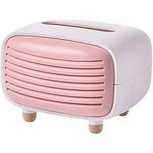 radio type tissue box tissue container tissue holder pumping paper box living room home decor living room bedroom dining table office coffee table restaurant tissue box pink