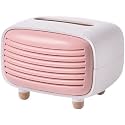 Radio Type Tissue Box Tissue Container Tissue Holder Pumping Paper Box Living Room Home Decor Living Room Bedroom Dining Table Office Coffee Table Restaurant Tissue Box (Pink)