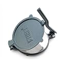 WRIZTI 8 inch Cast Iron Manual Puri Maker | Empanadas & Pathiri Press | Dough Press Machine with Stainless Steel Inner Surface (Silver and Black, 8 INCH) P1