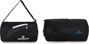 wrogn 20 l gym duffel bag - combo 20l gym duffel bag trendy men  women sport gym duffel bag fit  fitness - white