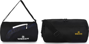 wrogn 20 l gym duffel bag - combo 20l gym duffel bag trendy men  women sport gym duffel bag fit  fitness - yellow