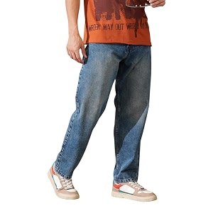 WROGN Mens 100 Cotton Jeans Solid