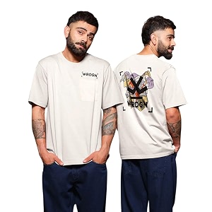 WROGN Mens 220 GSM Pure Cotton T-Shirt
