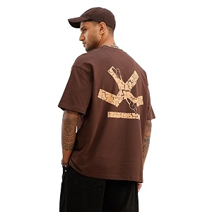 WROGN Mens Classic Oversized Back Printed T-Shirt