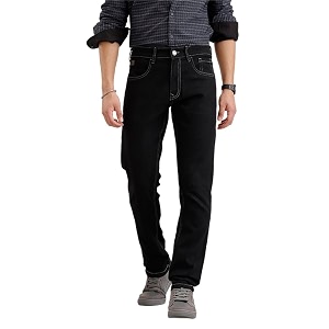 WROGN Mens Cotton Blend Jeans Solid