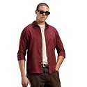 WROGN Men39s Cotton Linen Blend Shirt 