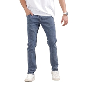 WROGN Mens Cotton Stretch Jeans Solid