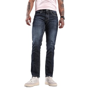 WROGN Mens Cotton Stretch Jeans Solid