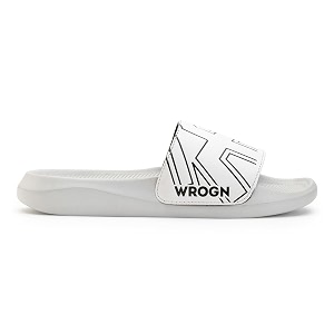 WROGN Mens Lightweight Sliders Textured Footbed