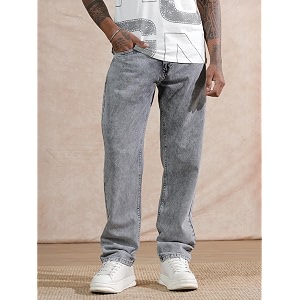 WROGN Mens Mid-Rise Jeans 100 Cotton
