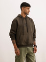 WROGN Men Full Sleeve Printed Hooded Sweatshirt