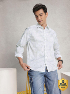 WROGN Men Printed Casual Green Shirt