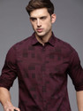 WROGN Men Printed Casual Purple Shirt