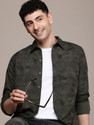 WROGN Men Regular Fit Printed Cut Away
