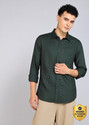 WROGN Men Regular Fit Solid Casual Shirt