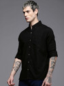 WROGN Men Regular Fit Solid Casual Shirt